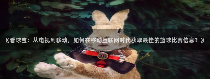 《看球宝：从电视到移动，如何在移动互联网时代获取最佳的篮球比赛信息？》